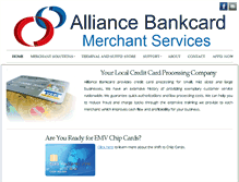 Tablet Screenshot of alliance-bankcard.com
